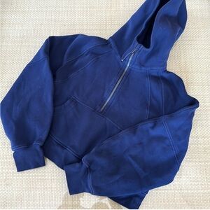 lululemon athletica Navy Blue scuba Hoodie